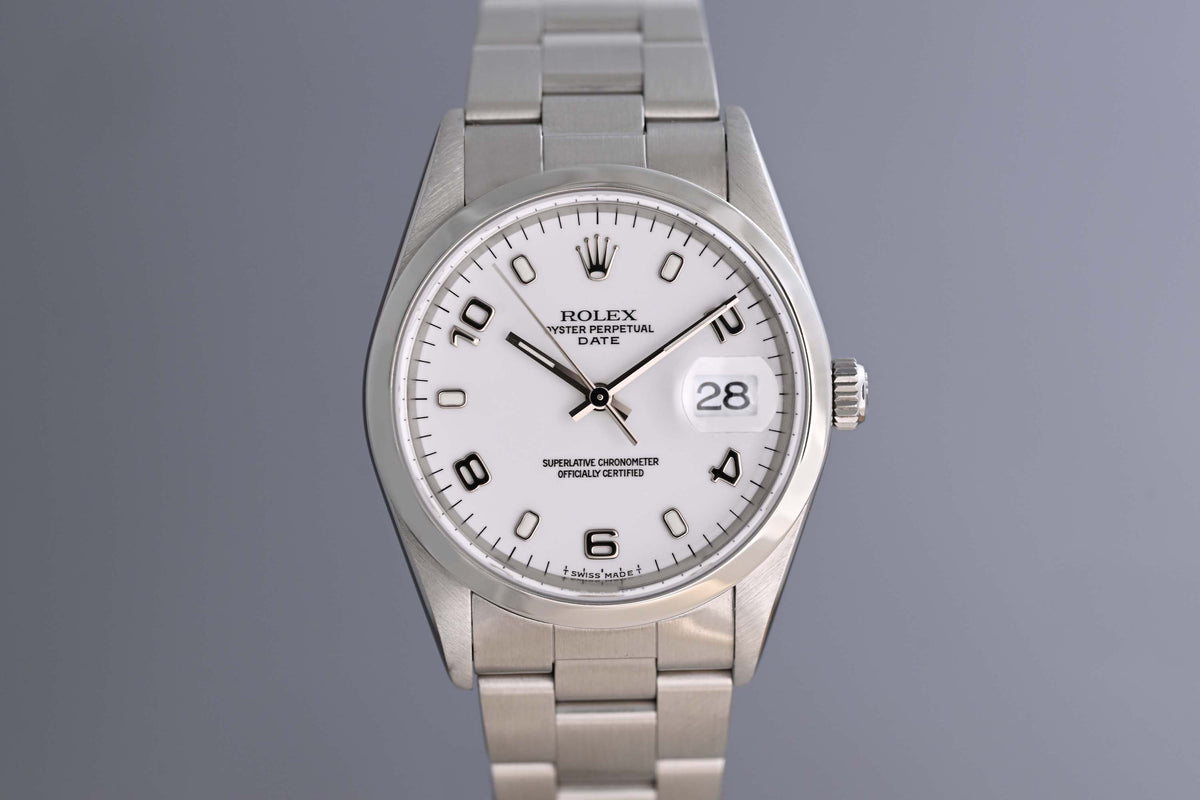 Rolex Oyster Perpetual Date - 15200 - White Dial