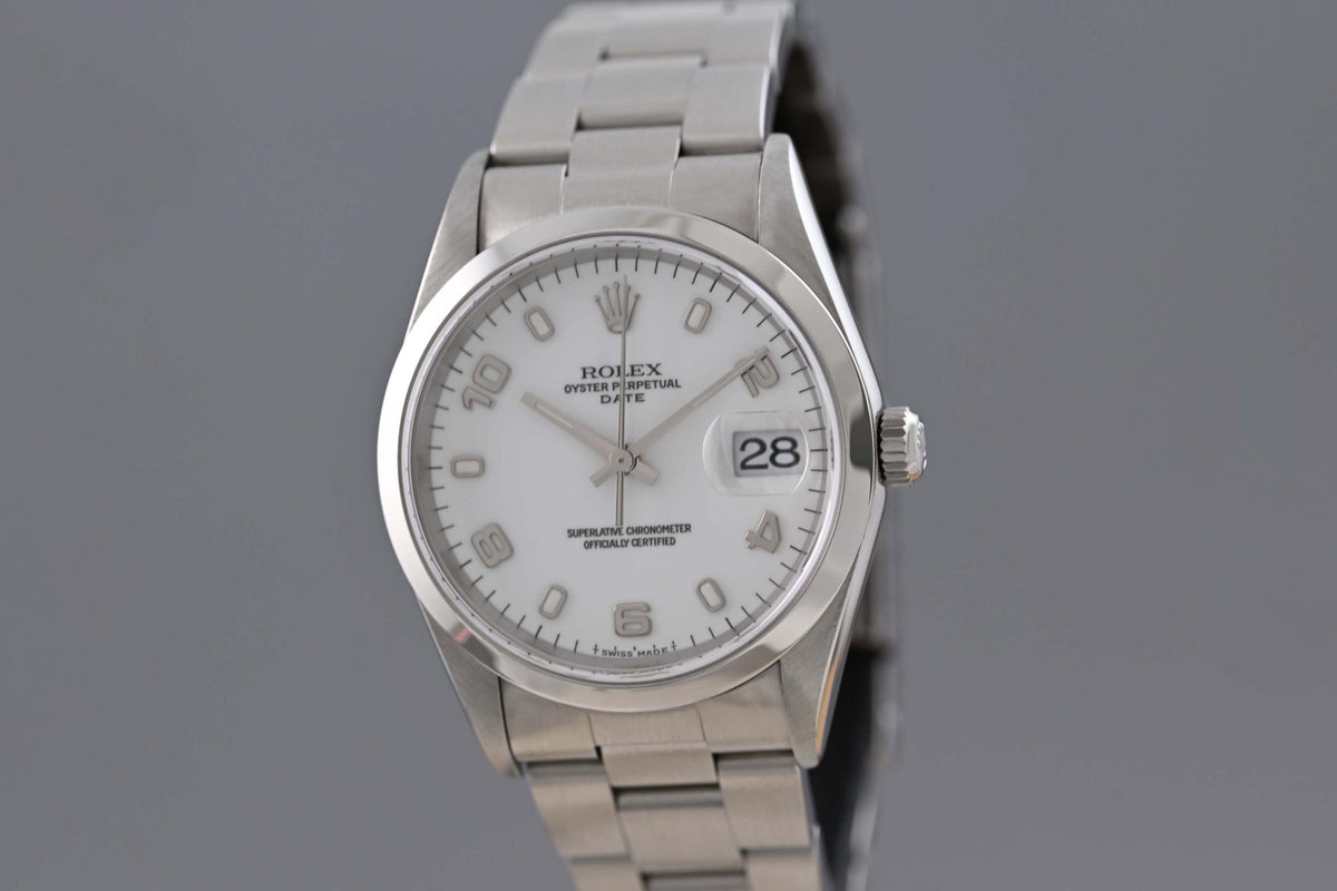 Rolex Oyster Perpetual Date - 15200 - White Dial