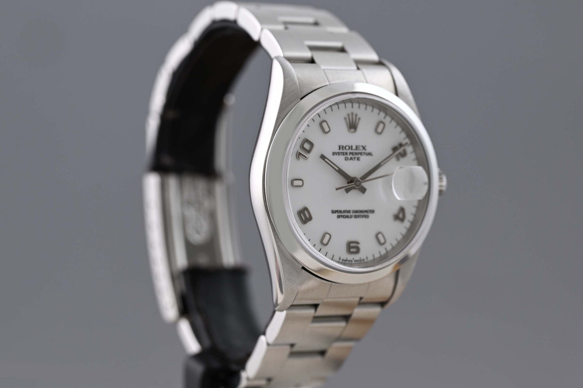 Rolex Oyster Perpetual Date - 15200 - White Dial