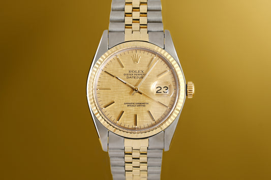 Rolex Oyster Perpetual Datejust 16013 - Linen Dial